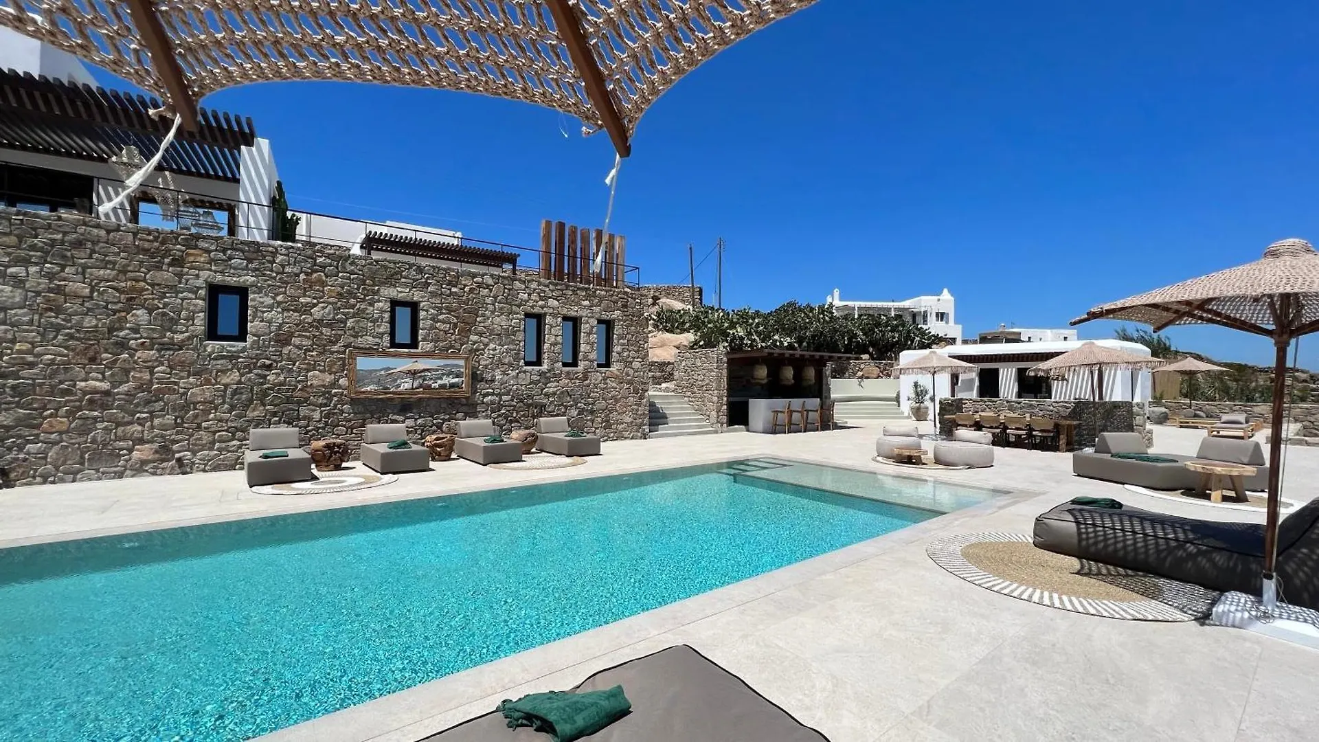 Resort Villa Vayu Mit Meer- Und Hafenblick Mykonos Town Ελλάδα